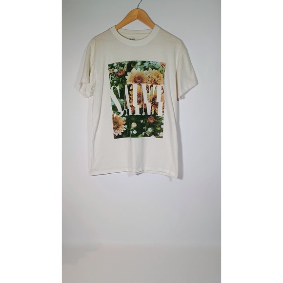 BRISCO BRANDS Other - BRISCO BRANDS Mens Large Graphic T Shirt Floral Print White Short Sleeve Tee